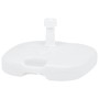 Base de sombrilla rellenable arena/agua plástico blanco 16 L de vidaXL, Bases para sombrillas - Ref: Foro24-48773, Precio: 26...