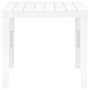 Mesa de jardín con 2 bancos plástico blanco de vidaXL, Conjuntos de jardín - Ref: Foro24-48777, Precio: 74,99 €, Descuento: %