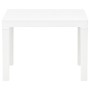 Mesa de jardín con 2 bancos plástico blanco de vidaXL, Conjuntos de jardín - Ref: Foro24-48777, Precio: 74,99 €, Descuento: %