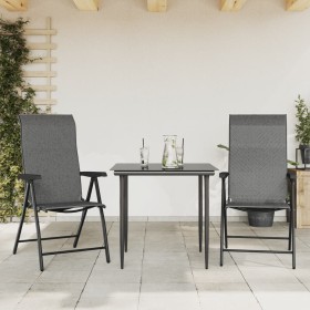 Folding garden chairs, 2 units, synthetic rattan, gray. by vidaXL, Garden chairs - Ref: Foro24-4007140, Price: 136,13 €, Disc...