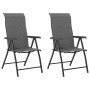 Folding garden chairs, 2 units, synthetic rattan, gray. by vidaXL, Garden chairs - Ref: Foro24-4007140, Price: 136,99 €, Disc...