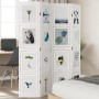 4-panel solid Paulownia wood room divider screen in white. by vidaXL, Room dividers - Ref: Foro24-358690, Price: 101,99 €, Di...