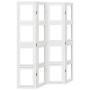 4-panel solid Paulownia wood room divider screen in white. by vidaXL, Room dividers - Ref: Foro24-358690, Price: 101,99 €, Di...