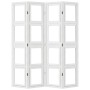 4-panel solid Paulownia wood room divider screen in white. by vidaXL, Room dividers - Ref: Foro24-358690, Price: 101,99 €, Di...