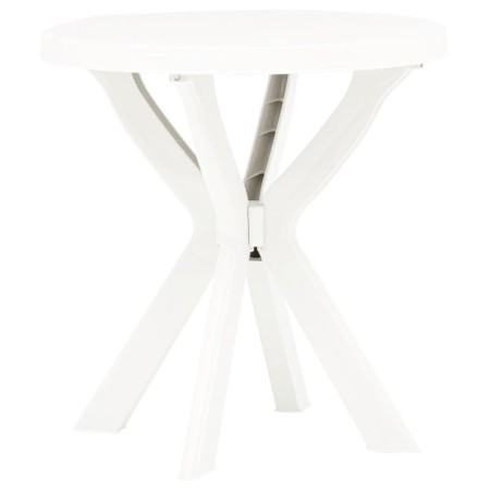 White plastic bistro table Ø70 cm by vidaXL, Garden tables - Ref: Foro24-48796, Price: 99,17 €, Discount: %