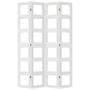 4-panel solid Paulownia wood room divider screen in white. by vidaXL, Room dividers - Ref: Foro24-358692, Price: 125,14 €, Di...