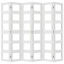 6-panel solid Paulownia wood white room divider by vidaXL, Room dividers - Ref: Foro24-358699, Price: 201,61 €, Discount: %