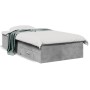 Cama con cajones madera de ingeniería gris hormigón 75x190 cm de vidaXL, Camas y somieres - Ref: Foro24-3280443, Precio: 111,...