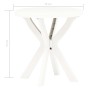 White plastic bistro table Ø70 cm by vidaXL, Garden tables - Ref: Foro24-48796, Price: 99,17 €, Discount: %