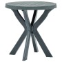 Mesa bistro verde plástico Ø70 cm de vidaXL, Mesas de jardín - Ref: Foro24-48797, Precio: 82,44 €, Descuento: %