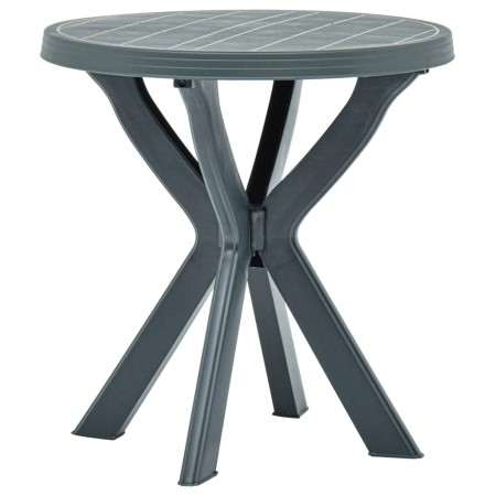 Green plastic bistro table Ø70 cm by vidaXL, Garden tables - Ref: Foro24-48797, Price: 82,44 €, Discount: %