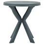 Green plastic bistro table Ø70 cm by vidaXL, Garden tables - Ref: Foro24-48797, Price: 82,44 €, Discount: %