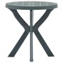 Green plastic bistro table Ø70 cm by vidaXL, Garden tables - Ref: Foro24-48797, Price: 82,44 €, Discount: %