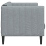 Sofá de 2 plazas tela gris claro