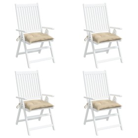 Gartenpalettenkissen 4 Stück Oxford Stoff beige 50x50x7 cm von vidaXL, Kissen für Stühle und Sofas - Ref: Foro24-361517, Prei...