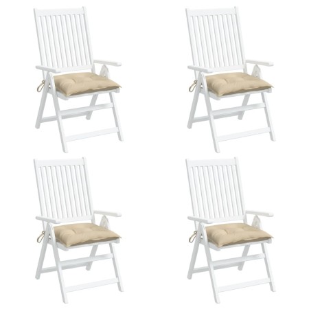 Gartenpalettenkissen 4 Stück Oxford Stoff beige 50x50x7 cm von vidaXL, Kissen für Stühle und Sofas - Ref: Foro24-361517, Prei...