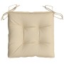 Gartenpalettenkissen 4 Stück Oxford Stoff beige 50x50x7 cm von vidaXL, Kissen für Stühle und Sofas - Ref: Foro24-361517, Prei...