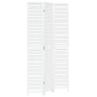 Three-panel solid Paulownia wood room divider screen in white. by vidaXL, Room dividers - Ref: Foro24-358832, Price: 112,51 €...