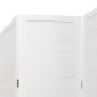 Three-panel solid Paulownia wood room divider screen in white. by vidaXL, Room dividers - Ref: Foro24-358832, Price: 112,51 €...