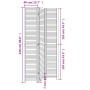 Three-panel solid Paulownia wood room divider screen in white. by vidaXL, Room dividers - Ref: Foro24-358832, Price: 112,51 €...