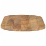 Tablero de mesa ovalado madera maciza de mango 140x50x3,8 cm