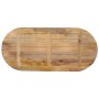 Tablero de mesa ovalado madera maciza de mango 140x50x3,8 cm