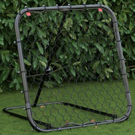 Adjustable black steel soccer rebounder 84x73x60-80 cm by vidaXL, Accessories for soccer goals - Ref: Foro24-4007968, Price: ...