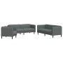 Set mit 3 Stück Sofa dunkelgrauer Stoff von vidaXL, Sofas - Ref: Foro24-3209230, Preis: 718,99 €, Rabatt: %