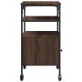 Printer stand 3 levels brown oak 50x40x76 cm by vidaXL, Printer supports - Ref: Foro24-842295, Price: 68,99 €, Discount: %