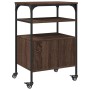 Printer stand 3 levels brown oak 50x40x76 cm by vidaXL, Printer supports - Ref: Foro24-842295, Price: 68,99 €, Discount: %