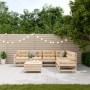 7-piece garden furniture set with solid pine wood cushions by vidaXL, Garden sets - Ref: Foro24-3250900, Price: 623,99 €, Dis...