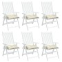 Garden chair cushions 6 pcs cream Oxford fabric 50x50x7 cm by vidaXL, Cushions for chairs and sofas - Ref: Foro24-361515, Pri...