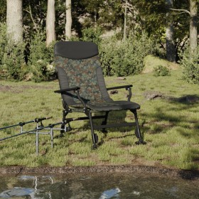 Silla de pesca con reposabrazos plegable camuflaje de vidaXL, Sillas de jardín - Ref: Foro24-4006417, Precio: 118,99 €, Descu...