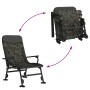 Folding fishing chair with camouflage armrests by vidaXL, Garden chairs - Ref: Foro24-4006417, Price: 120,54 €, Discount: %