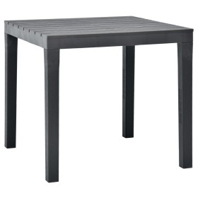 Anthracite gray plastic garden table 78x78x72 cm by vidaXL, Garden tables - Ref: Foro24-48784, Price: 110,81 €, Discount: %