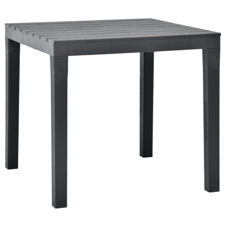 Mesa de jardín de plástico gris antracita 78x78x72 cm de vidaXL, Mesas de jardín - Ref: Foro24-48784, Precio: 110,99 €, Descu...