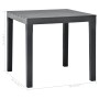 Mesa de jardín de plástico gris antracita 78x78x72 cm de vidaXL, Mesas de jardín - Ref: Foro24-48784, Precio: 110,99 €, Descu...