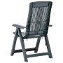 Reclining garden chairs 2 units green plastic by vidaXL, Garden chairs - Ref: Foro24-48767, Price: 148,01 €, Discount: %