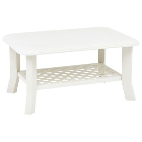 Mesa de centro de plástico blanco 90x60x46 cm de vidaXL, Mesas de centro - Ref: Foro24-48793, Precio: 55,73 €, Descuento: %