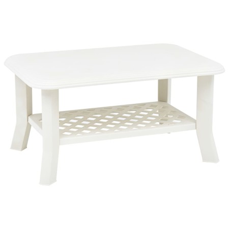 Mesa de centro de plástico blanco 90x60x46 cm de vidaXL, Mesas de centro - Ref: Foro24-48793, Precio: 67,95 €, Descuento: %