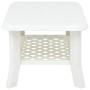 Mesa de centro de plástico blanco 90x60x46 cm de vidaXL, Mesas de centro - Ref: Foro24-48793, Precio: 59,44 €, Descuento: %