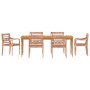 Batavia chairs 6 units solid whitewashed teak wood by vidaXL, Garden chairs - Ref: Foro24-3155989, Price: 617,99 €, Discount: %