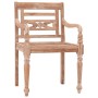 Batavia chairs 6 units solid whitewashed teak wood by vidaXL, Garden chairs - Ref: Foro24-3155989, Price: 617,99 €, Discount: %