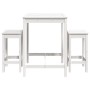 3-piece white pine wood garden table and high stools set by vidaXL, Garden sets - Ref: Foro24-3154726, Price: 211,02 €, Disco...