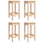 Garden table and high stools 5 pieces solid pine wood by vidaXL, Garden sets - Ref: Foro24-3154730, Price: 269,29 €, Discount: %