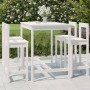 5-piece white pine wood garden table and high stools set by vidaXL, Garden sets - Ref: Foro24-3154751, Price: 345,79 €, Disco...