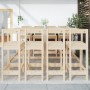 Garden table and high stools set 9 pieces solid pine wood by vidaXL, Garden sets - Ref: Foro24-3154770, Price: 502,42 €, Disc...