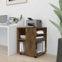 Smoked oak plywood wheel cabinet 60x53x72 cm by vidaXL, Lockers and storage cabinets - Ref: Foro24-815969, Price: 74,99 €, Di...