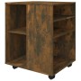 Smoked oak plywood wheel cabinet 60x53x72 cm by vidaXL, Lockers and storage cabinets - Ref: Foro24-815969, Price: 74,99 €, Di...