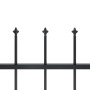 Garden fence with black steel spearheads 11.9x0.8 m by vidaXL, fence panels - Ref: Foro24-277608, Price: 461,29 €, Discount: %